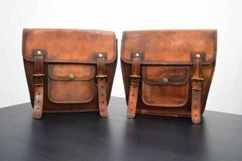 Brown leather motorcycle - brown,