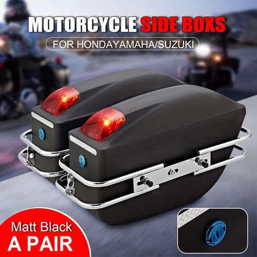 Black saddlebags luggage - black,